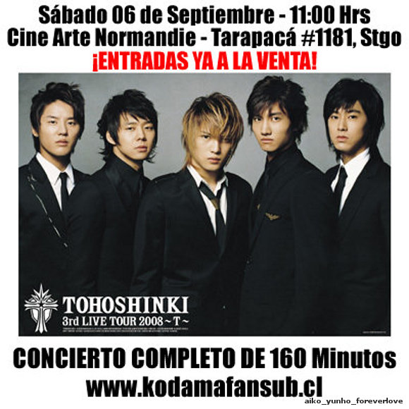 NUEVO EVENTO TOHOSHINKI CHILE!!!!!!!