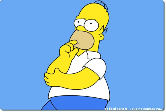 En que piensa Homero...