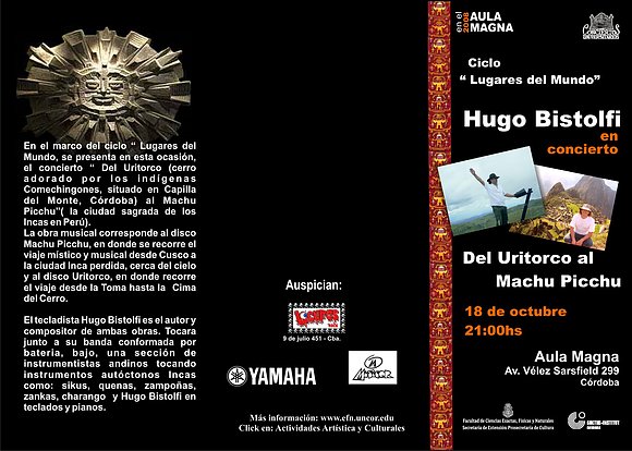 --Hugo Bistolfi el 18/10 en Cordoba--