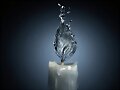 El agua unida a la flama