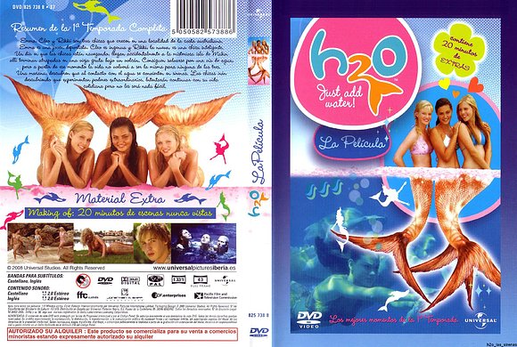 La carátula completa de "H2O: La película"