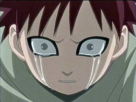 gaara llorando