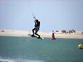 Salto kite en Chiclana (C&aacute;diz)