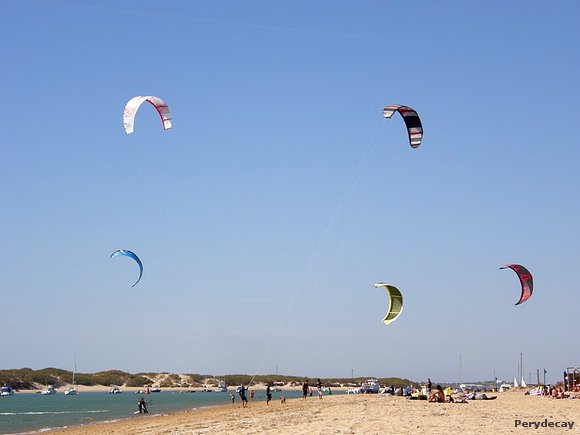 Velas kite en Chiclana (Cádiz)
