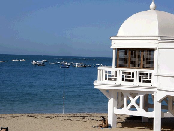 Balneario de la Palma , playa de la caleleta Cádiz
