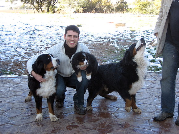 Dia de recogida,cn ls papis Carli y Gilda