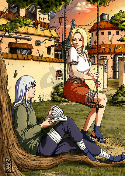 tsunade  y su novio