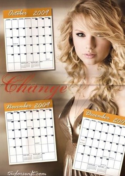 CALENDARIO DE TAYLOR SWIFT