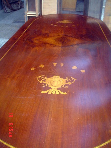 mesa y seis sillas, luis xvi, impecable