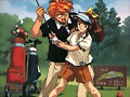 Yoo y mi qerido Tasuki  jugandO al golf^^
