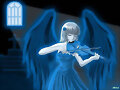un angel tocando