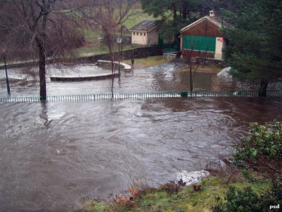 El Cega desbordado