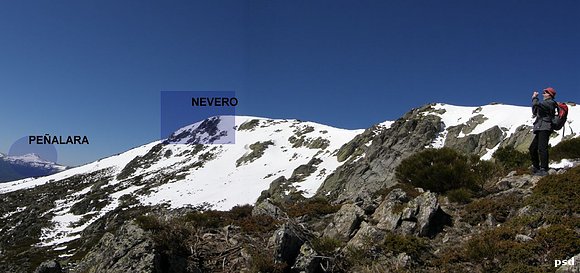 Vista de Peñalara desde el Nevero