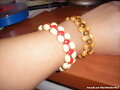 Pulseras el&aacute;sticas de madera