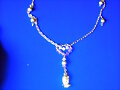 Collar de plata con buho y cristal de bohemia