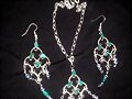 Conjunto l&aacute;grima de Swarozski y cristal de Bohemia