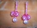 Pendientes rosas en forma de faro