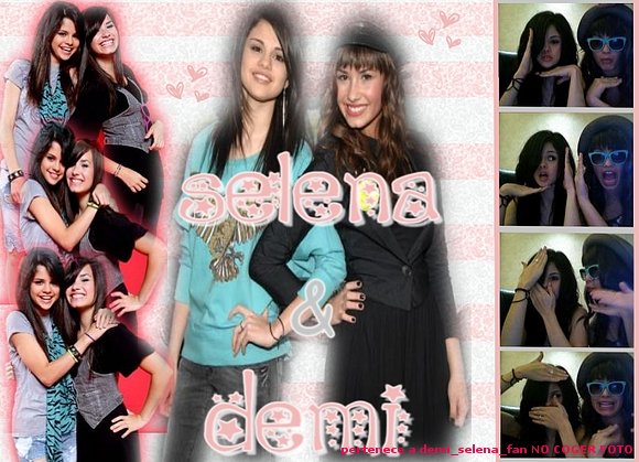 un collage de demi y sele