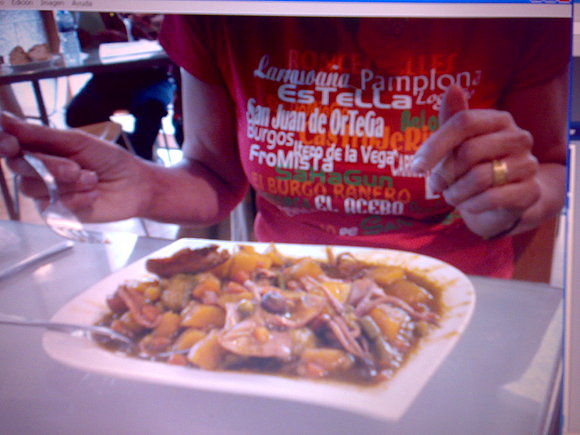 Reponiendo fuerzas. Para el Camino