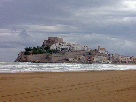 castillo,Peñiscola,donde se rodo  el Cid