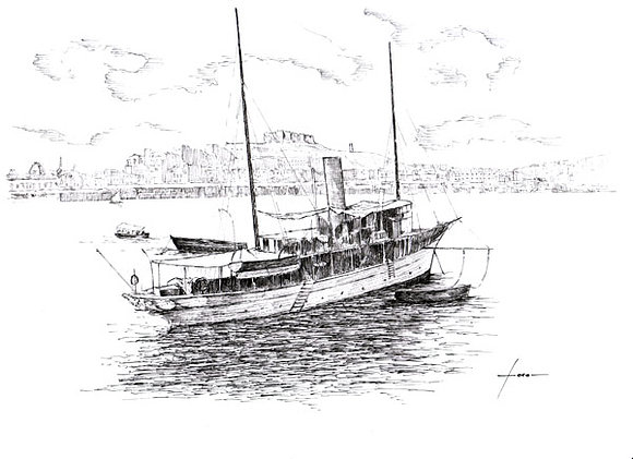 Dibujo a Plumilla de Velero