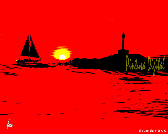 Velero navegando por el Cabo de Palos