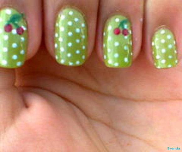 green and cherry
