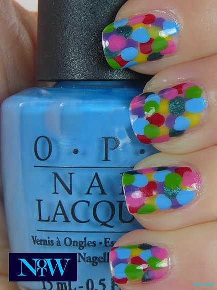 confetti nails