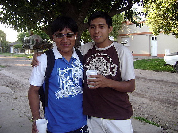 Aldemir Chanchari con su compañero