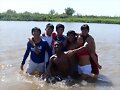 Ba&ntilde;ando con mis compa&ntilde;eros del IALS