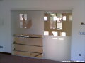 puerta de cristal corredera decorativa de interior