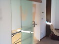 puerta de cristal corredera de interior decorativa