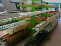 ESTANTERIA EXTRAIBLE PARA BARRAS  DE ALUMINIO
