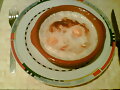 Huevos con boletus
