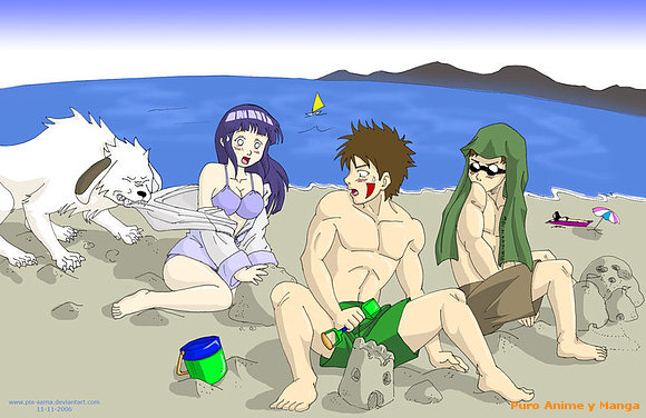 Akamaru - Hinata - Kiba - Shino