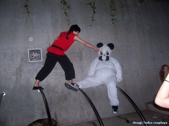 Ranma-kun y un oso intento de panda
