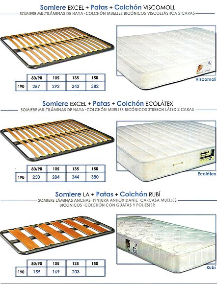 oferta packs colchones