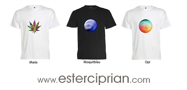 Camisetas manga corta de algodon