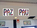 PAZ PAU en las tren de cercanias Maresme Barcelona