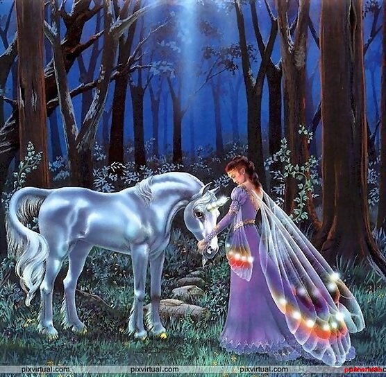 hada y unicornio