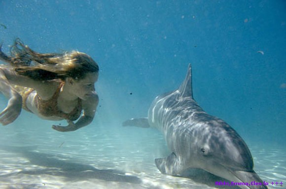 emma y un delfin ke amor!