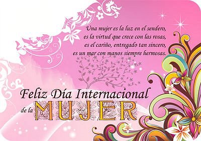 FELIZ DIA DE LA MUJER!