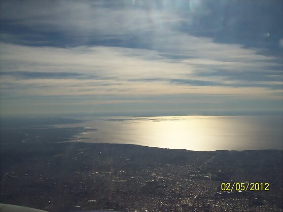 El Río de la Plata desde el aire!