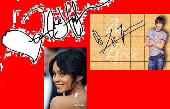 Las firmas de Vanessa Hudgens y Zac Efron!!!!!!!!!