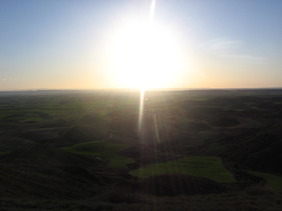 Amanecer en Monegros; foto Marzo 2010