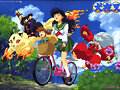 Mi InuYasha,yo,shippo,miroku,sango y kirara