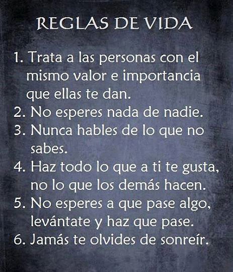 Reglas de la vida