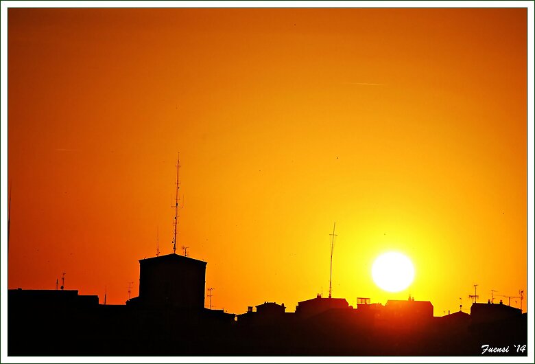 Atardecer 12 junio día de San Juan de Sahagún