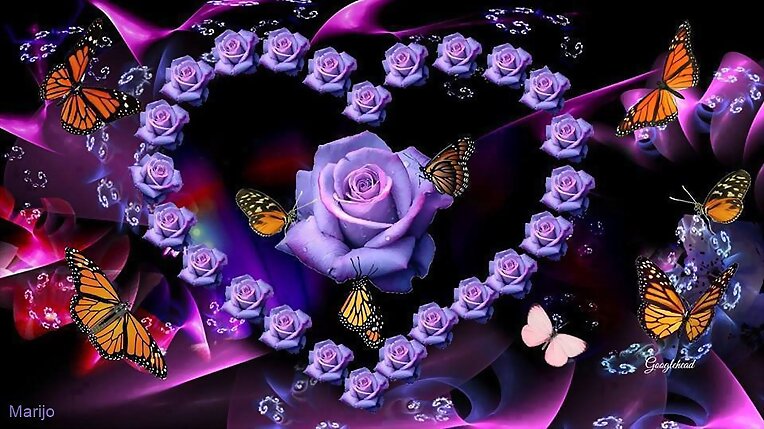 Florecitas y mariposas