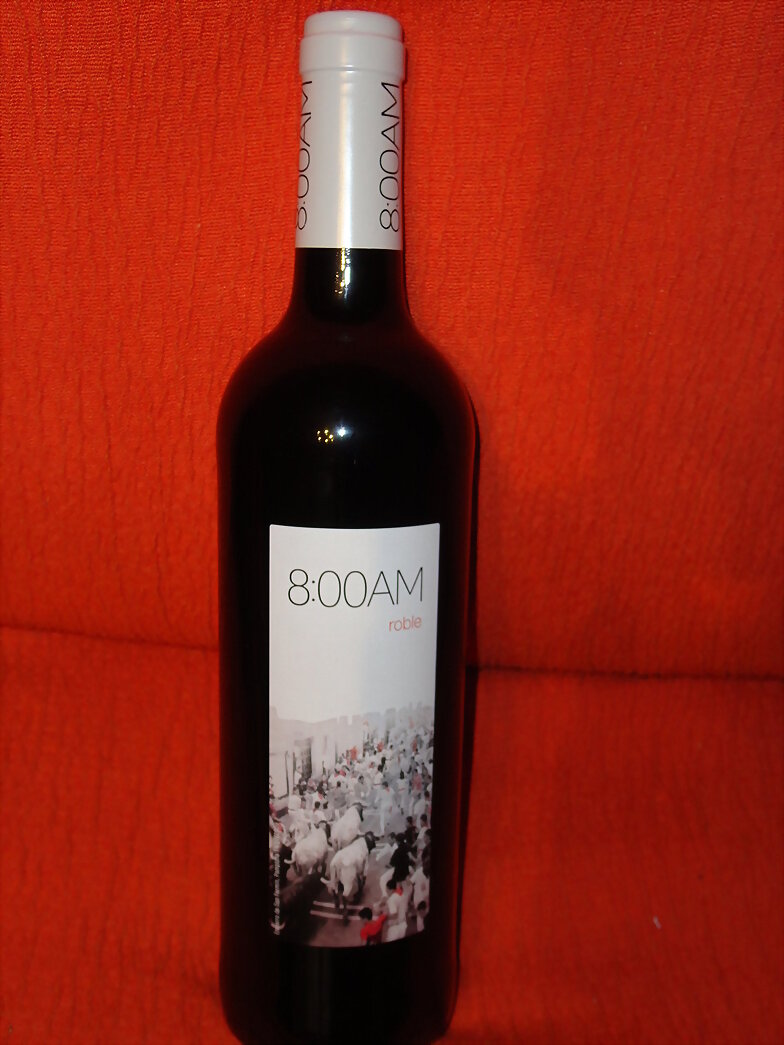 Botella de vino del encierro - 8,00 a.m.